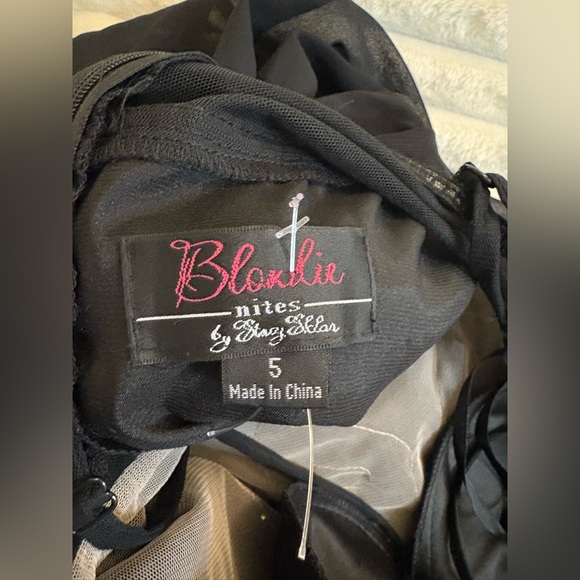 Stacy Sklar Black Embellished Prom Dress - Picture 5 of 6